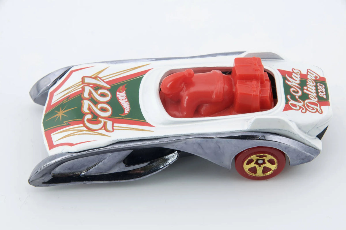 Rockin' Santa Sled Hot Wheels Biały 1:64 – zdjęcie 5