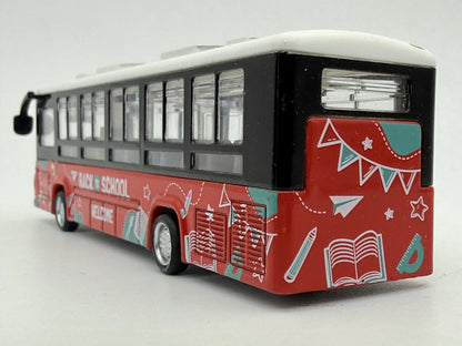AUTOBUS SZKOLNY Back to School Welcome, Die cast, Czerwony, 1:64, Resoraki – zdjęcie 5