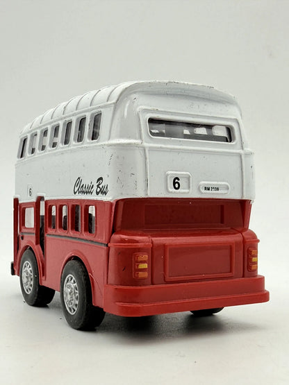 CLASSIC BUS, London Bus, City Bus 6, Die cast RM 2339, Biały 1:87, Resoraki – zdjęcie 5