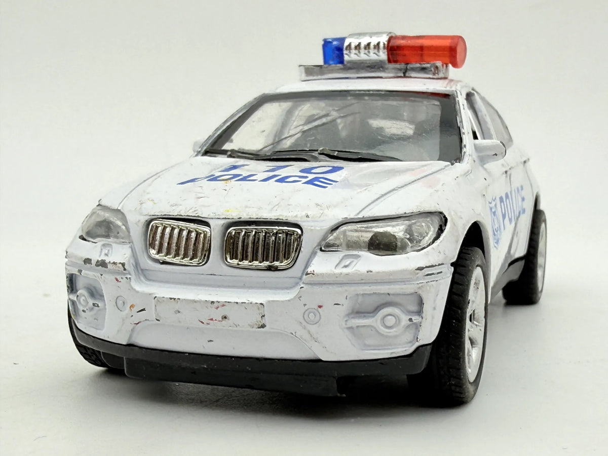 BMW X^ 110 POLICE SUV, Die cast, Biały, 1:32, Resoraki – zdjęcie 5