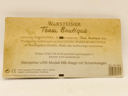 Mb-Atego Grell 1:87 Ciężarówka Promocyjna WARSTEINER Blister Żółty – zdjęcie 5
