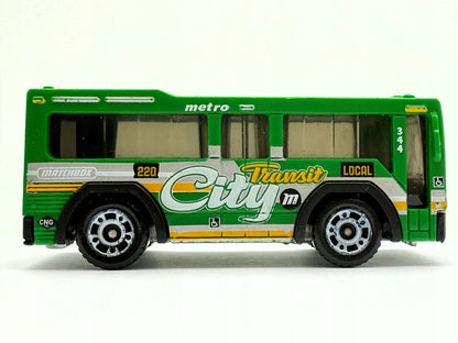 CITY BUS Matchbox 2004 Zielony 1:120 – zdjęcie 5