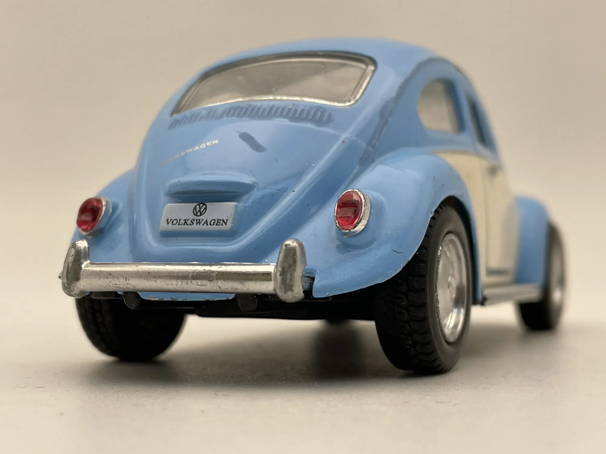 VOLKSWAGEN CLASSICAL BEETLE 1967, Kinsmart, Vintage Die cast Niebieski 1:32 – zdjęcie 5