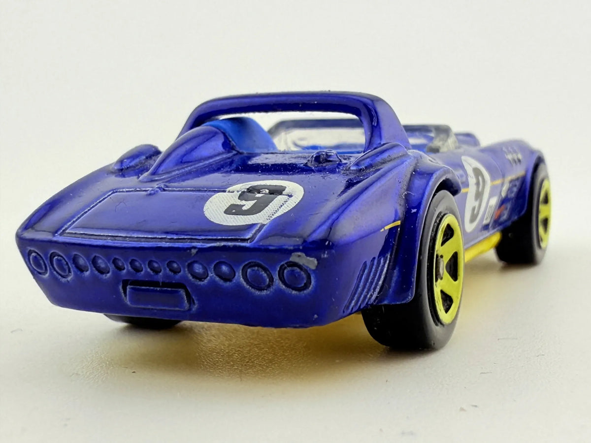 Corvette Hot Wheels Niebieski 1:64 Made in Malysh – zdjęcie 5