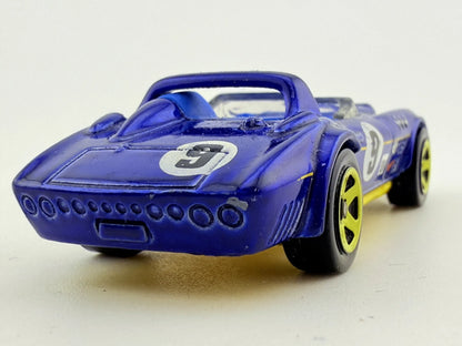 Corvette Hot Wheels Niebieski 1:64 Made in Malysh – zdjęcie 5