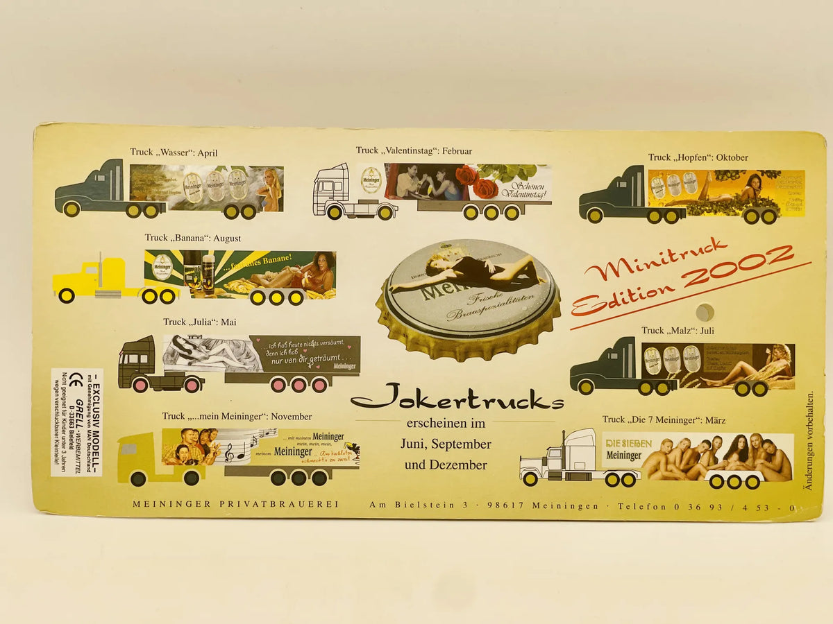 MAN TRUCK Grell 2002 1:87 Blister Meininger Mini-Truck-Gewinnspiel 2002 – zdjęcie 5