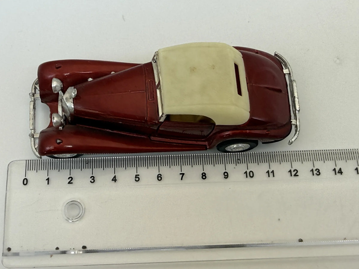 MERCEDES-BENZ 500K CABRIOLET, Yatming, Die cast NO.8502, Bordowy, 1:43 – zdjęcie 6