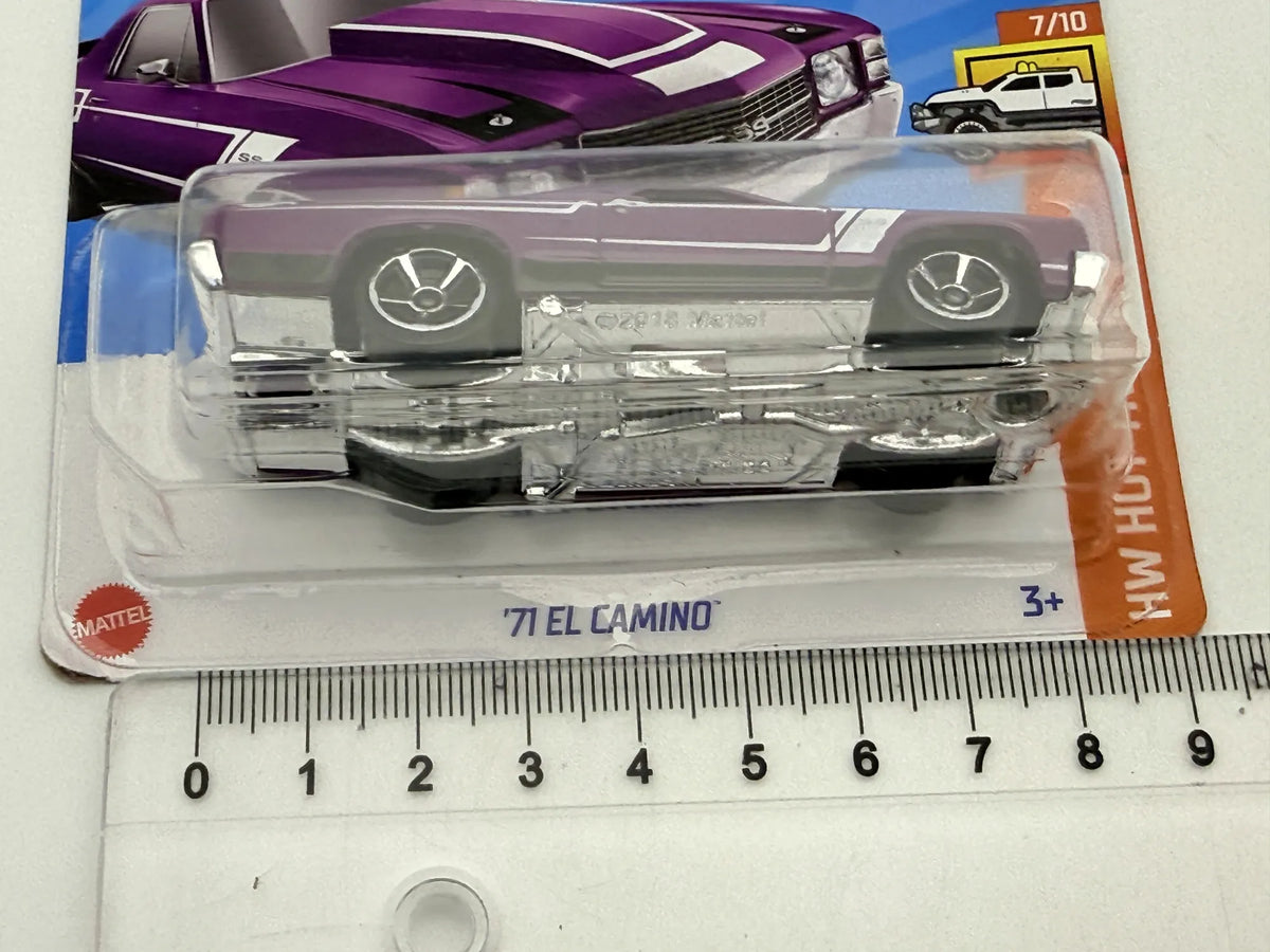 '71 El Camino Hw Hot Trucks Hot Wheels 2024 Fioletowy 1:64 – zdjęcie 6