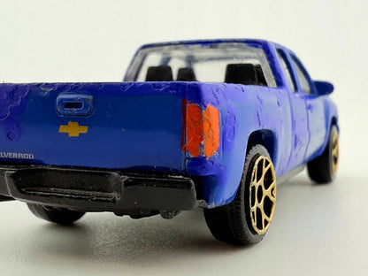 Chevrolet Silverado Majorette Niebieski 1:64 – zdjęcie 6