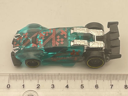 DAVANCENATOR, Hot Wheels 2020, Die cast GRX54 Zielono-Srebrny 1:64 Resoraki – zdjęcie 6