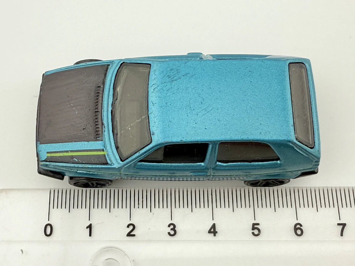 VOLKSWAGEN GOLF MK2 1989, Hot Wheels '18, Die cast FYD60, Niebieski, 1:64 – zdjęcie 6