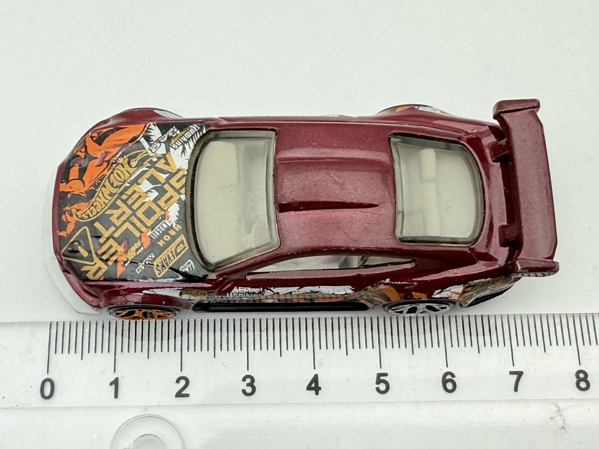 CUSTOM '18 FORD MUSTANG GT Hot Wheels 2018 Bordowy 1:64 – zdjęcie 6