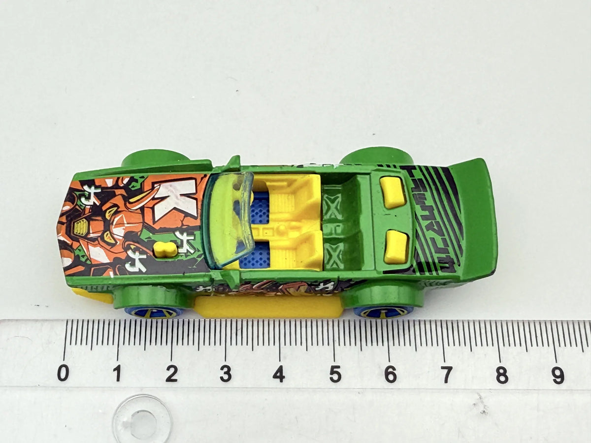 TRACK MANGA, Hot Wheels 2017, Die cast FJV95, Zielony, 1:64, Resoraki – zdjęcie 6