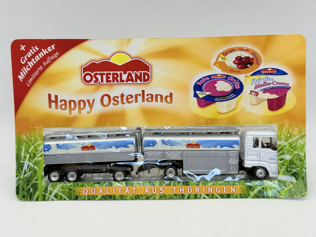 MAN TRUCK Top-Style 1:87 Cysterna OSTERLAND Blister Srebrny Mlekowóz – zdjęcie 6