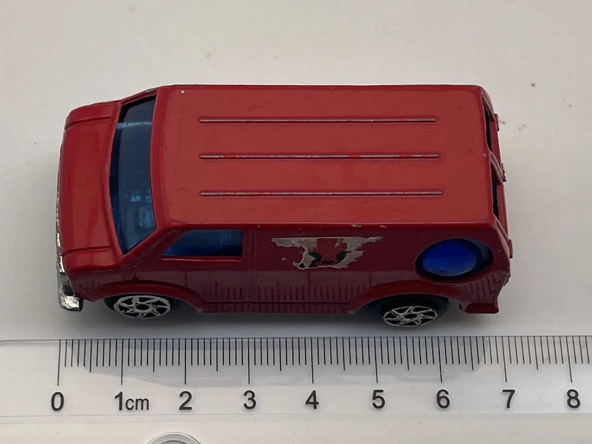 BEDFORD AMERICAN VAN, SR-827, Die cast, Czerwony, 1:60, Resoraki – zdjęcie 6