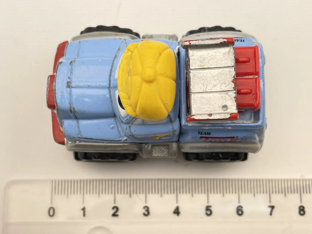 Pullback Chuck, Chuck & Friend, Tonka - Hasbro - Maisto 2000 Niebieski 1:64 – zdjęcie 6