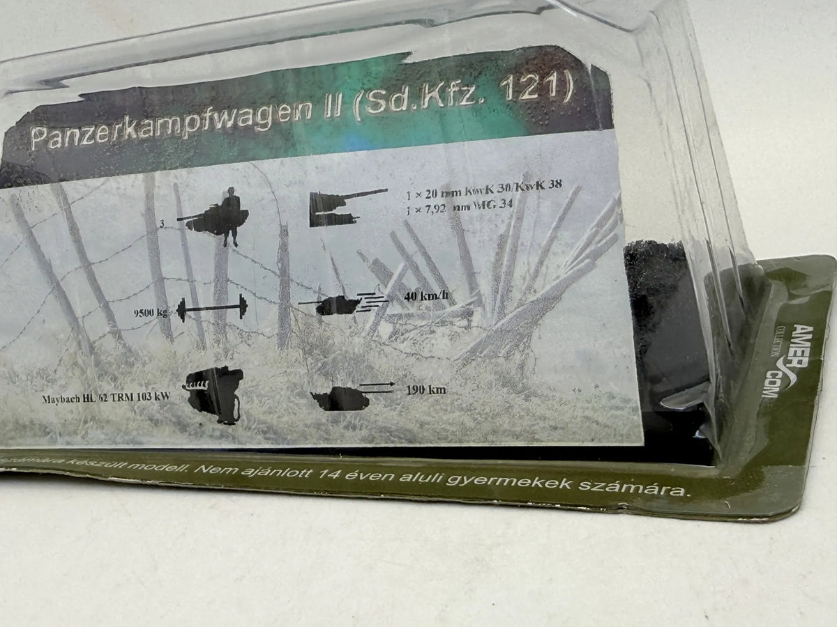 Czołg Panzerkampfwagen Ii Ausf. F Sd.Kfz. 121 - 1942 AmerCom Oliwkowy 1:72 – zdjęcie 6