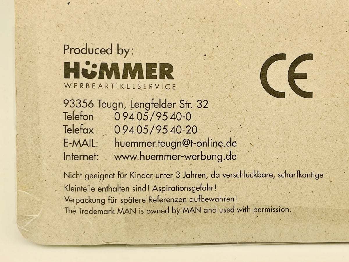 MAN TRUCK Hümmer 1:87 Żółty Blister Reklama Olej Gerolsteiner Moment – zdjęcie 6
