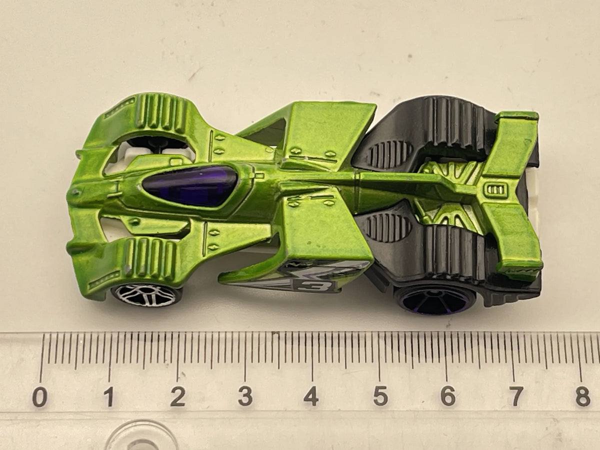 EPIC FAST 3, Seria HW Digital Circuit, Hot Wheels 2014, CFH02, Zielony 1:64 – zdjęcie 6