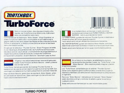 TURBOFORCE, Matchbox, Resoraki, Die cast, Żółty, 1:64 – zdjęcie 6