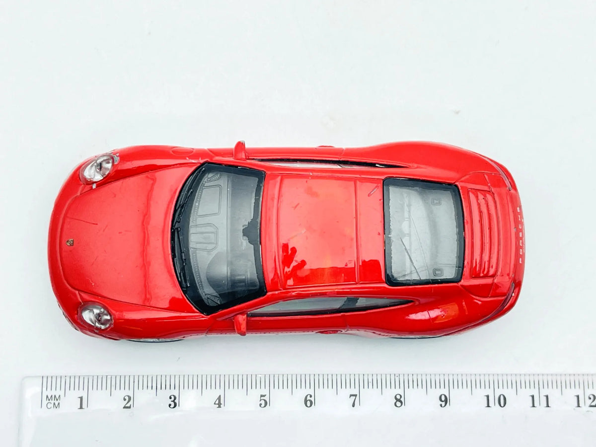 Porsche 911 Carrera S, Welly, resoraki, die cast, czerwony 1:43 – zdjęcie 6