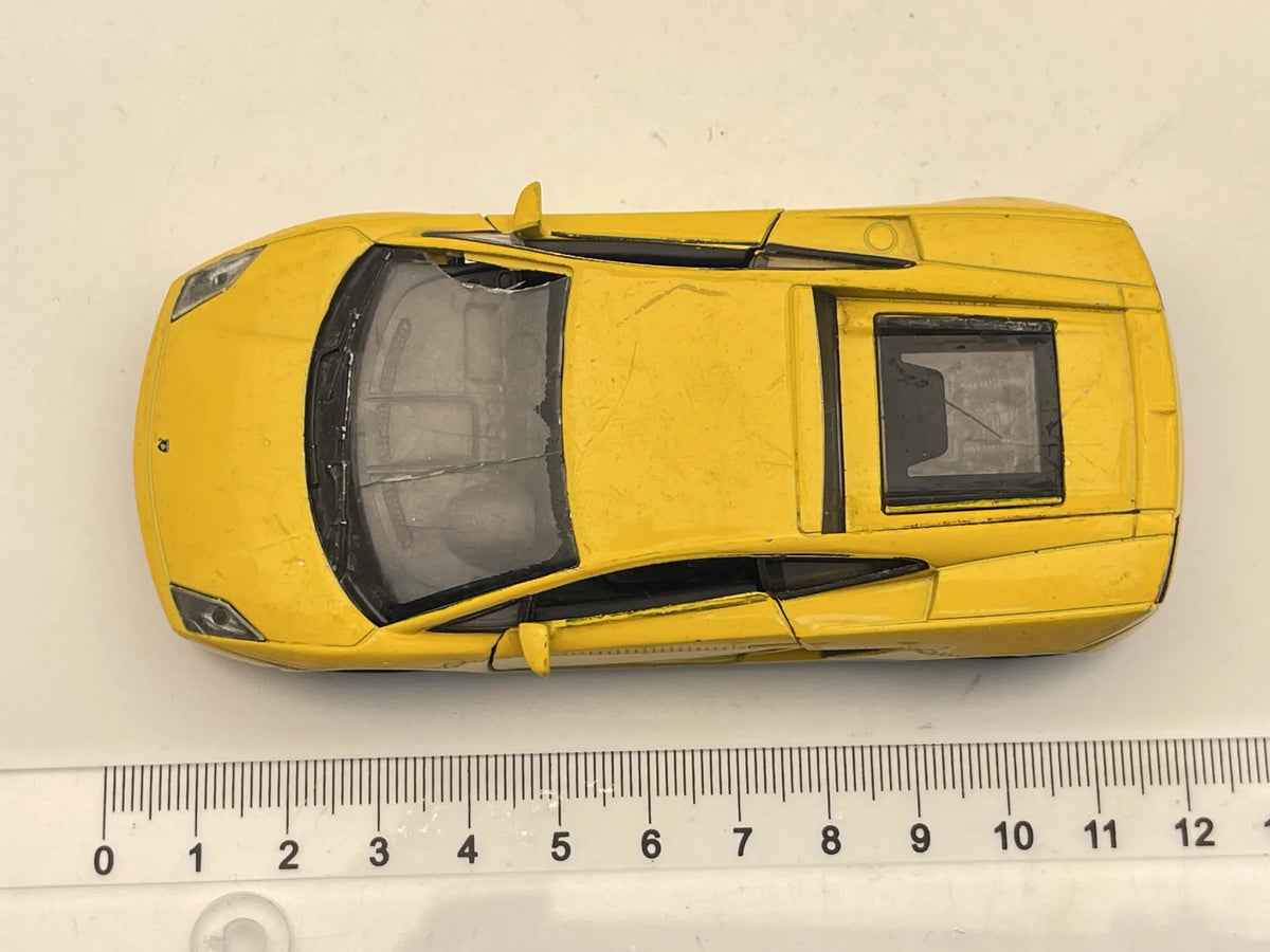 LAMBORGHINI GALLARDO, Welly, Resoraki, Die cast, Żółty 1:36 – zdjęcie 6