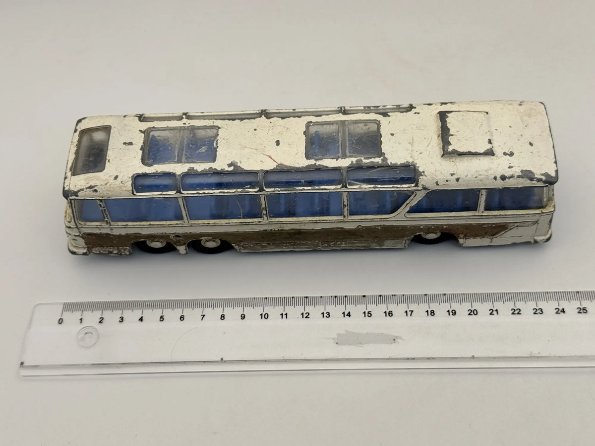 Autobus Vega Major Luxury Coach Dinky Toys '70 Biały 1:36 Made in England – zdjęcie 6