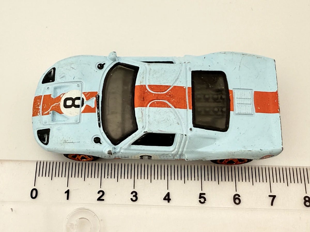 FORD GT-40, Hot Wheels 1999-2019, Die cast GHC55, Błękitny, 1:64, Resoraki – zdjęcie 6
