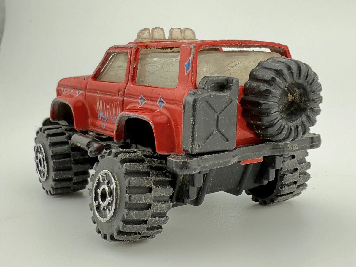 Jak Ford Bronco 4x4 z 1972, BIGFOOT, Die cast, Czerwony, 1:64, Resoraki – zdjęcie 6