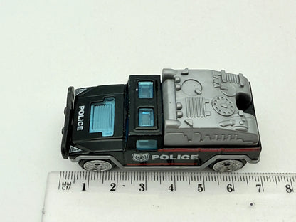 Jak Hummer Police, Pojazd Policyjny, Die cast, Resoraki, Czarny, 1:64 – zdjęcie 6