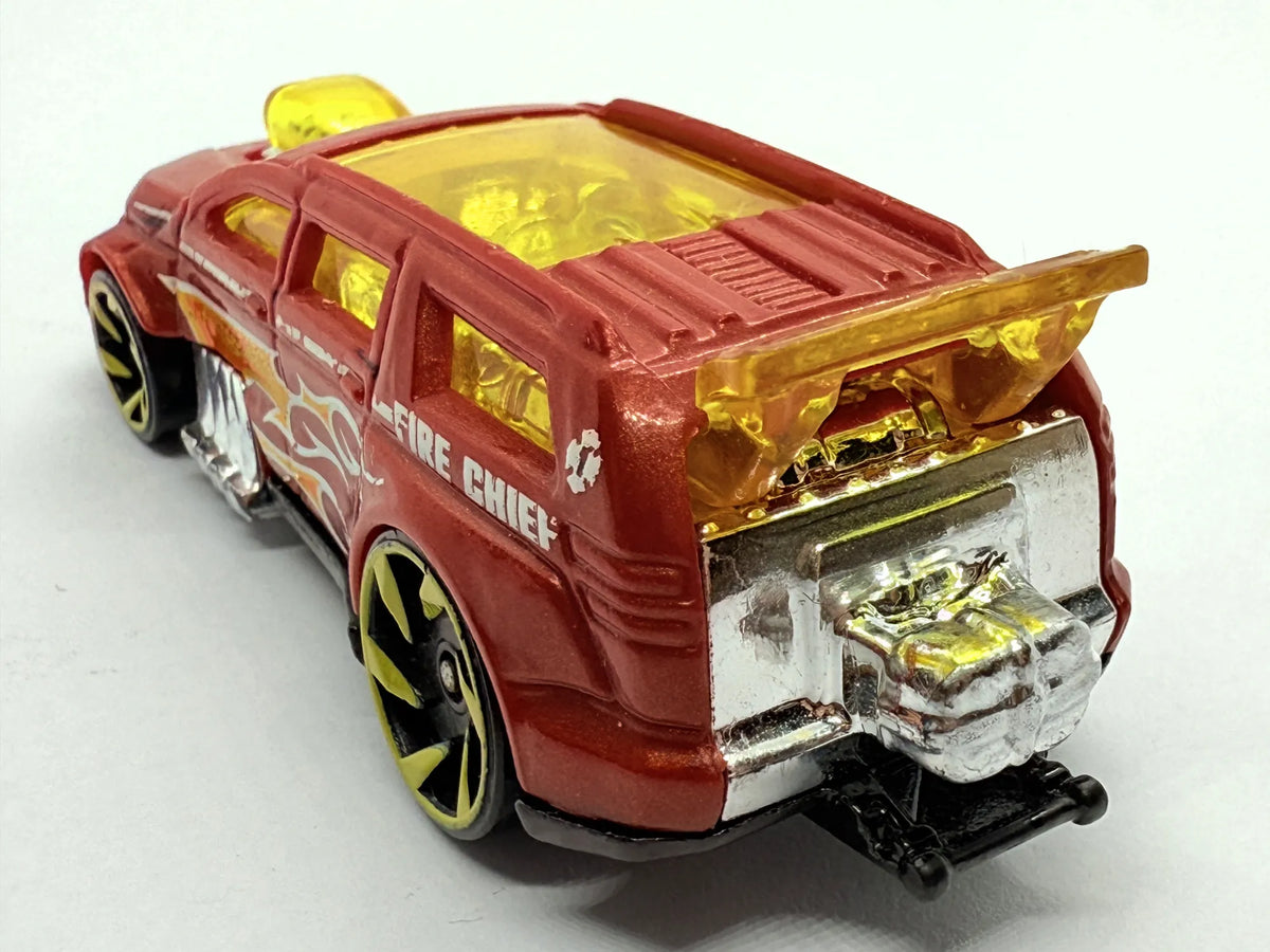 Nitro Tailgater Straż pożarna Hot Wheels 2014 Czerwony 1:64 – zdjęcie 6