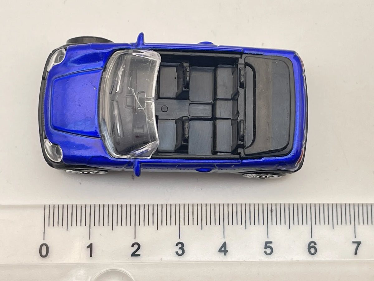 Jak Mini Cooper CONVERTIBLE, Teamsterz, Resoraki TM-9A, Niebieski, 1:64 – zdjęcie 6