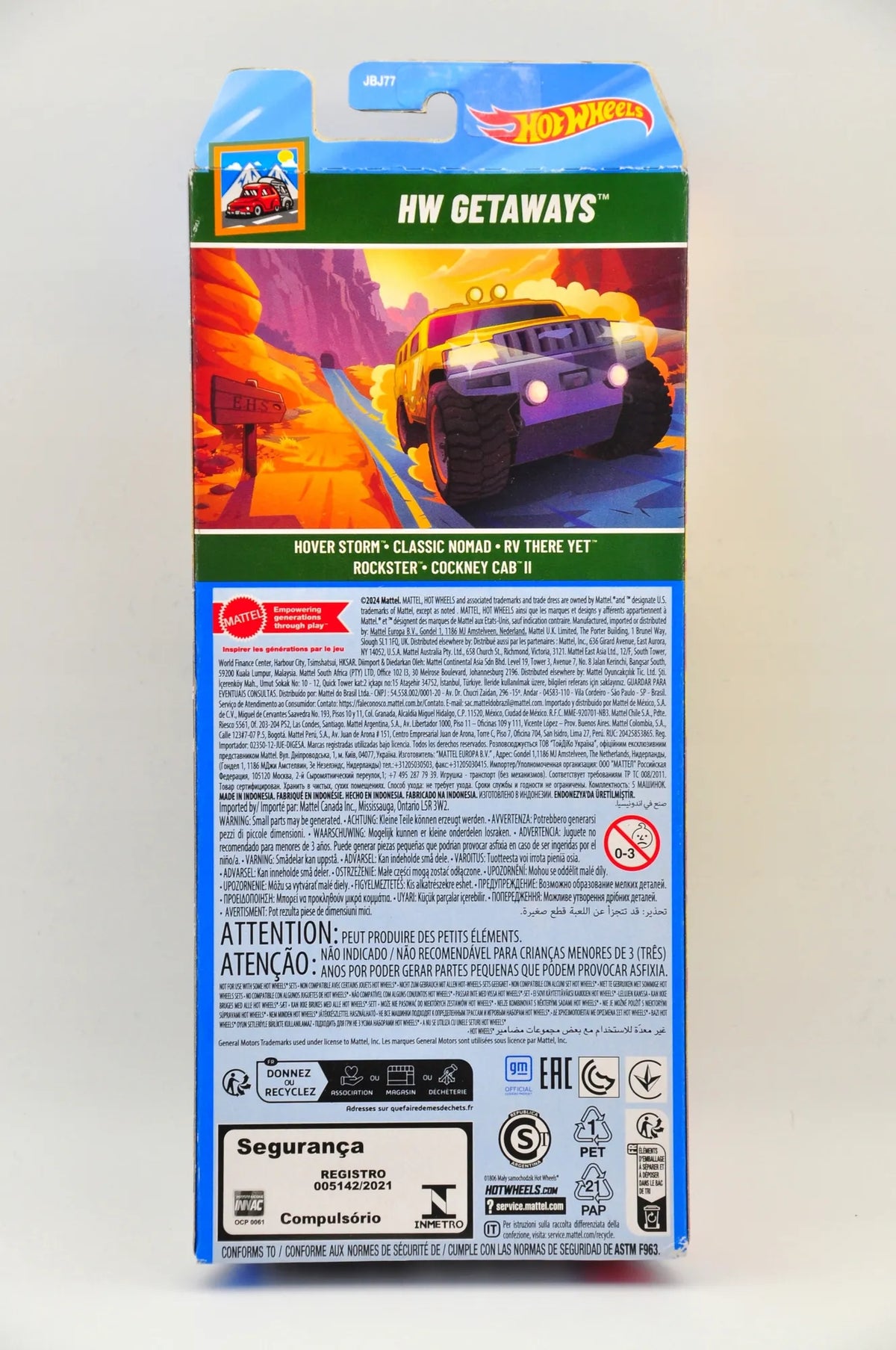 HW GETAWAYS Hot Wheels 2024 Wielokolorowy 1:64 5 pack HW 5 Pak – zdjęcie 6