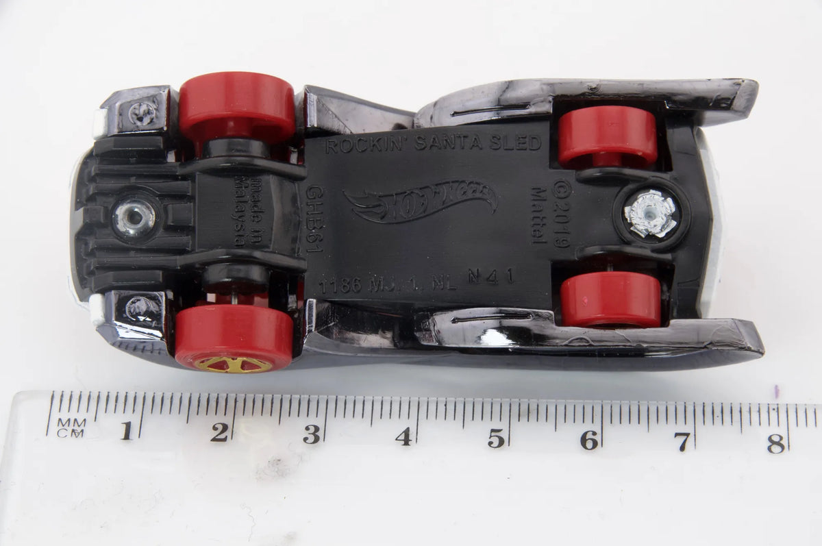 Rockin' Santa Sled Hot Wheels Biały 1:64 – zdjęcie 6