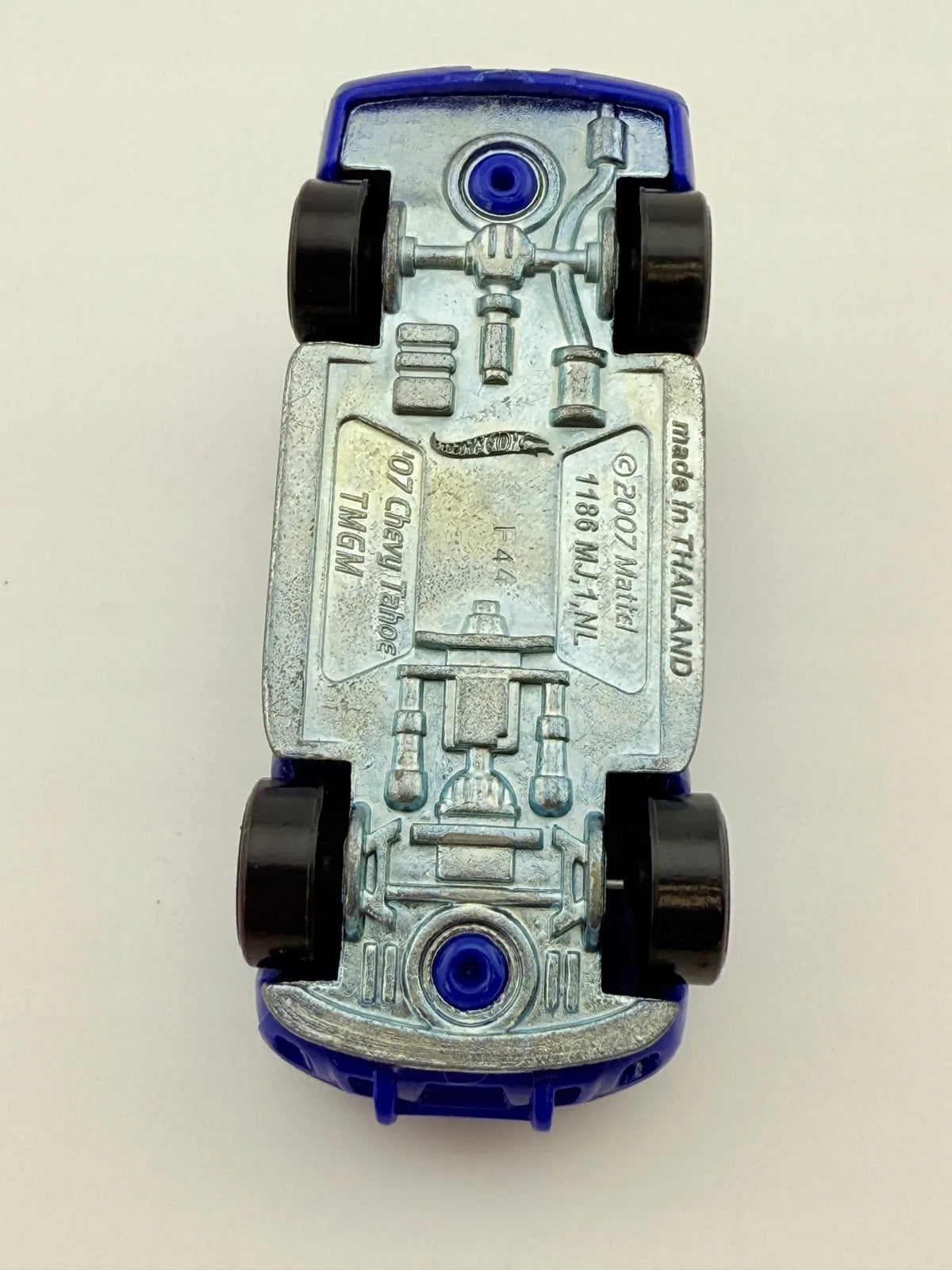 Chevy Tahoe Policja Hot Wheels 2007 Niebieski 1:64 – zdjęcie 6
