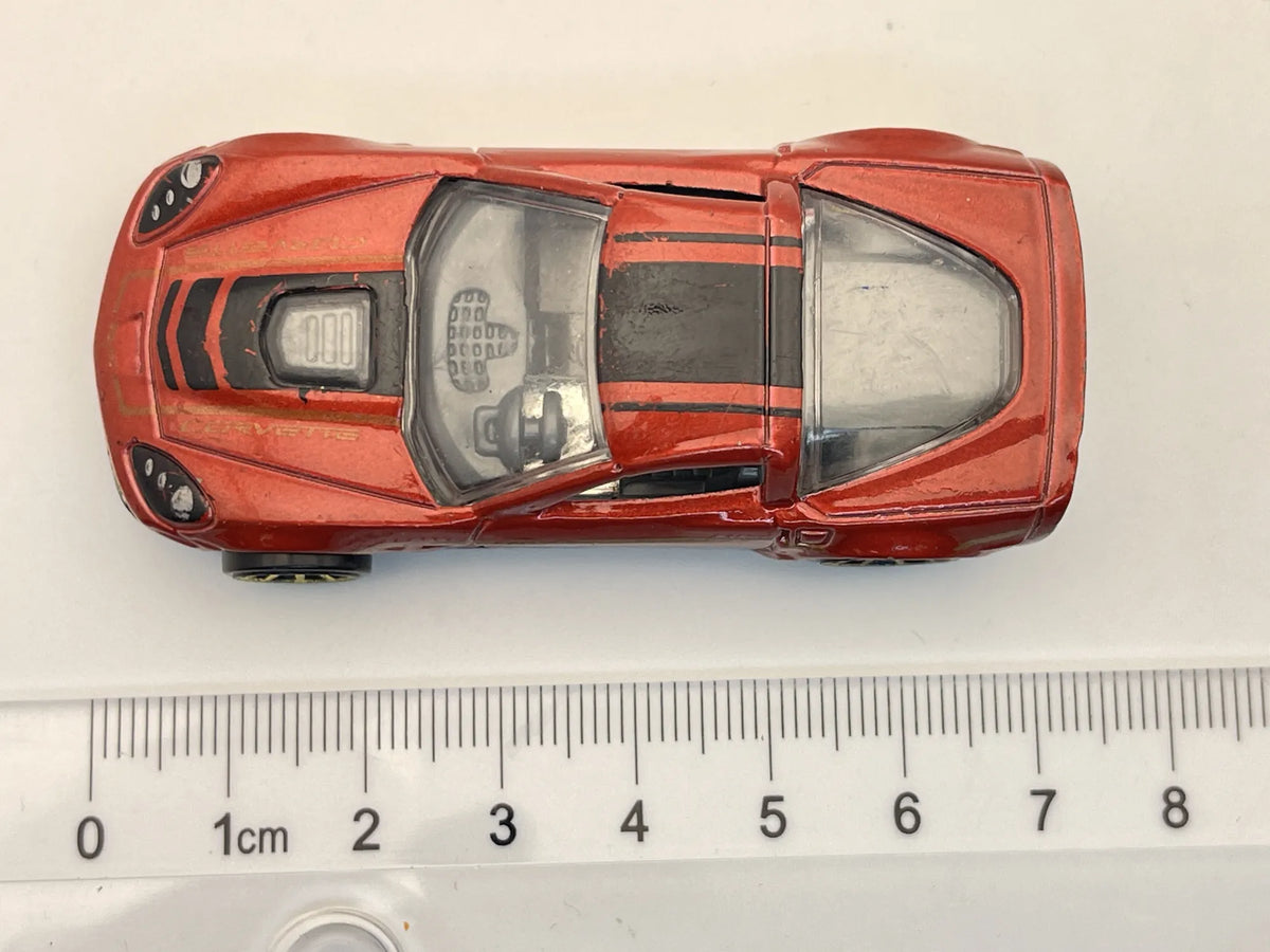 09 corvette zr1, Hot Wheels, Resoraki, Die cast, Czerwony 1:64 – zdjęcie 6
