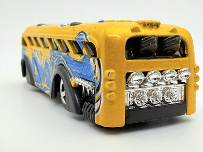 Surfin' School Bus Hot Wheels Żółty 1:64 – zdjęcie 6