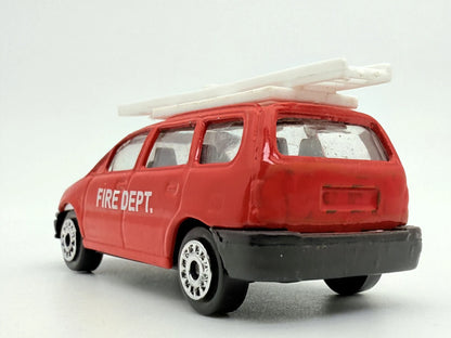 FIRE DEPT VAN, Straż Pożarna, Die cast, Resoraki, Czerwony, 1:64 – zdjęcie 6