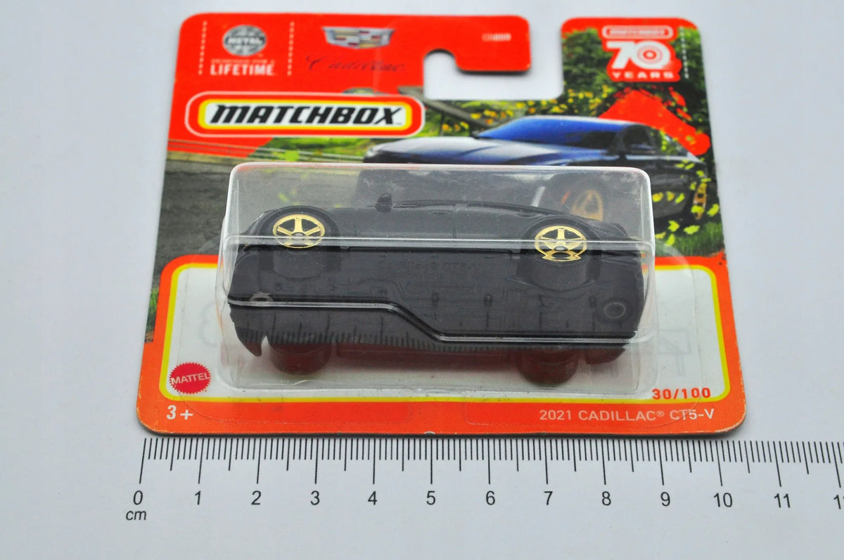 2021 CADILLAC CT5-V, Matchbox 2022, Die cast HLC81, Czarny, 1:64, Resoraki – zdjęcie 6
