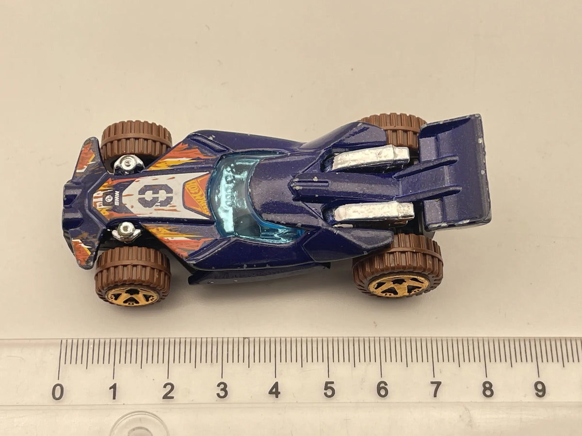 BLADE RAIDER, Hot Wheels 2015, Die cast DHN94, Niebieski, 1:64, Resoraki – zdjęcie 6