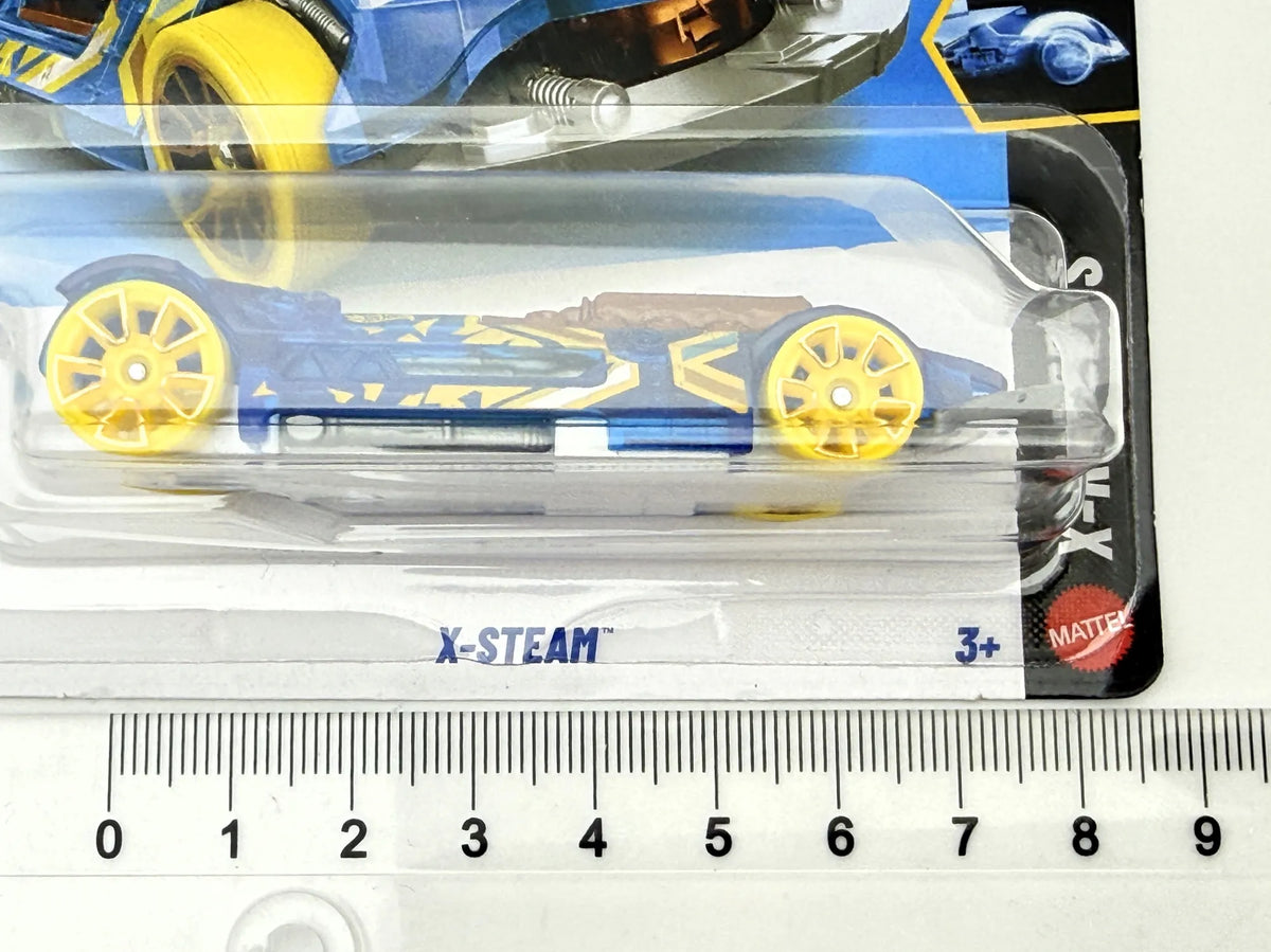 X-STEAM, X-RAYCERS, Hot Wheels 2026, Die cast JJJ01 Niebieski 1:64 Resoraki – zdjęcie 6