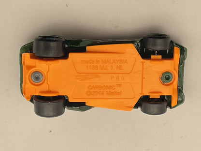 CARBONIC, Hot Wheels 2014, Die cast 1 NL, Zielony, 1:64, Resoraki – zdjęcie 6