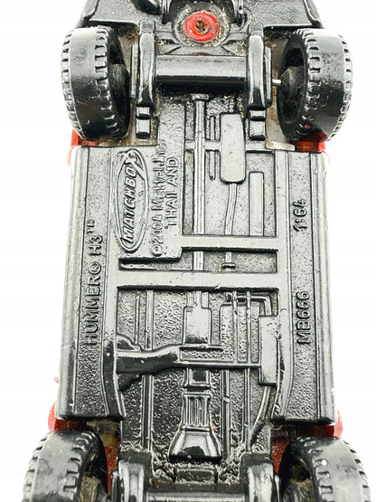 Hummer H3 Straż pożarna Matchbox 2004 Czerwony 1:64 – zdjęcie 6
