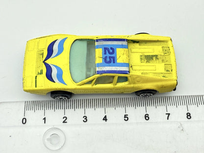 Jak Ferrari 512 S z lat 70-tych, Vintage Model Die cast Żółty 1:64 Resoraki – zdjęcie 6