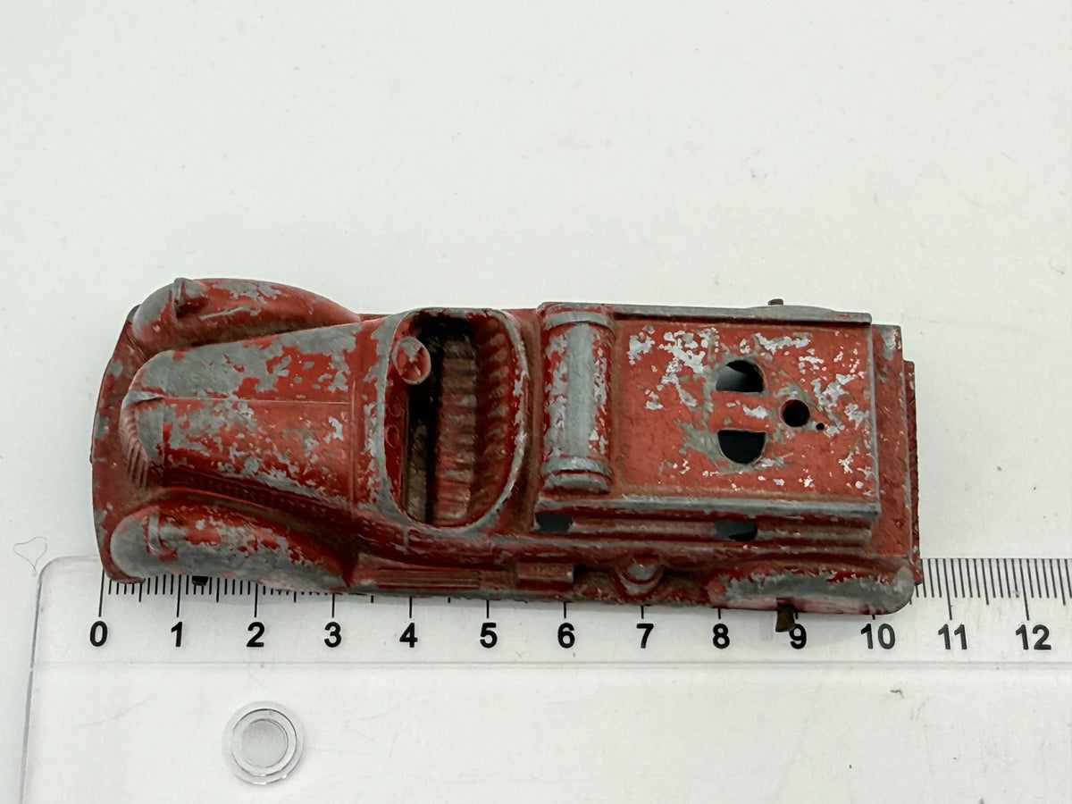 ZABYTKOWY WÓZ STRAŻACKI Ahrens Ladder Truck, Hubley Kiddie Toy 1950 r. 1:43 – zdjęcie 6