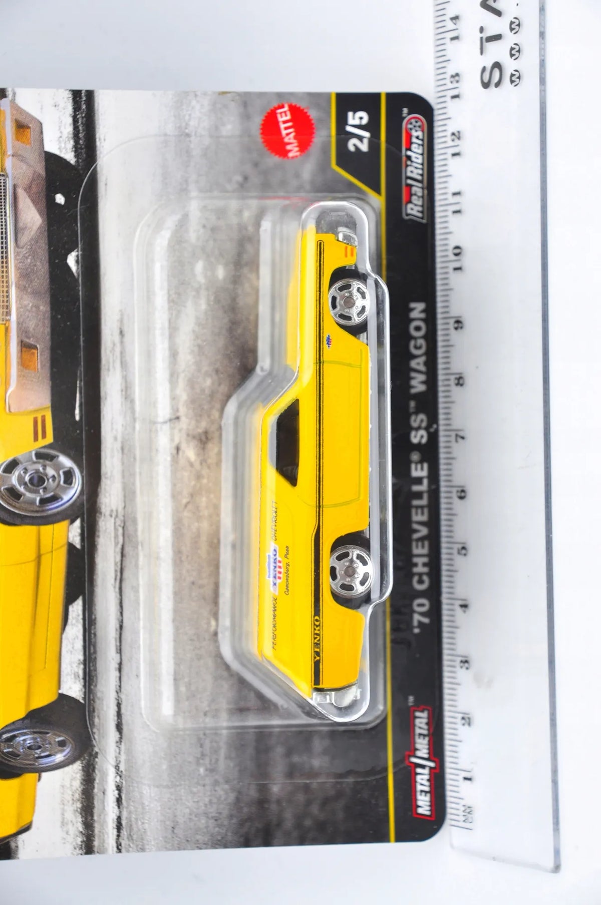'70 Chevelle Ss Wagon Hot Wheels 2024 Żółty 1:64 – zdjęcie 6