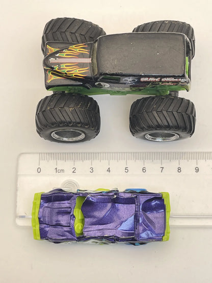 Grave Digger, Hot Wheels, Made in Indonesia, Resoraki, Die cast 1:64 – zdjęcie 6