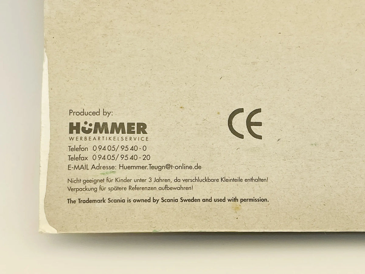Scania Hümmer 1:87 henninger verbindet Blister Srebrny Reklama – zdjęcie 6