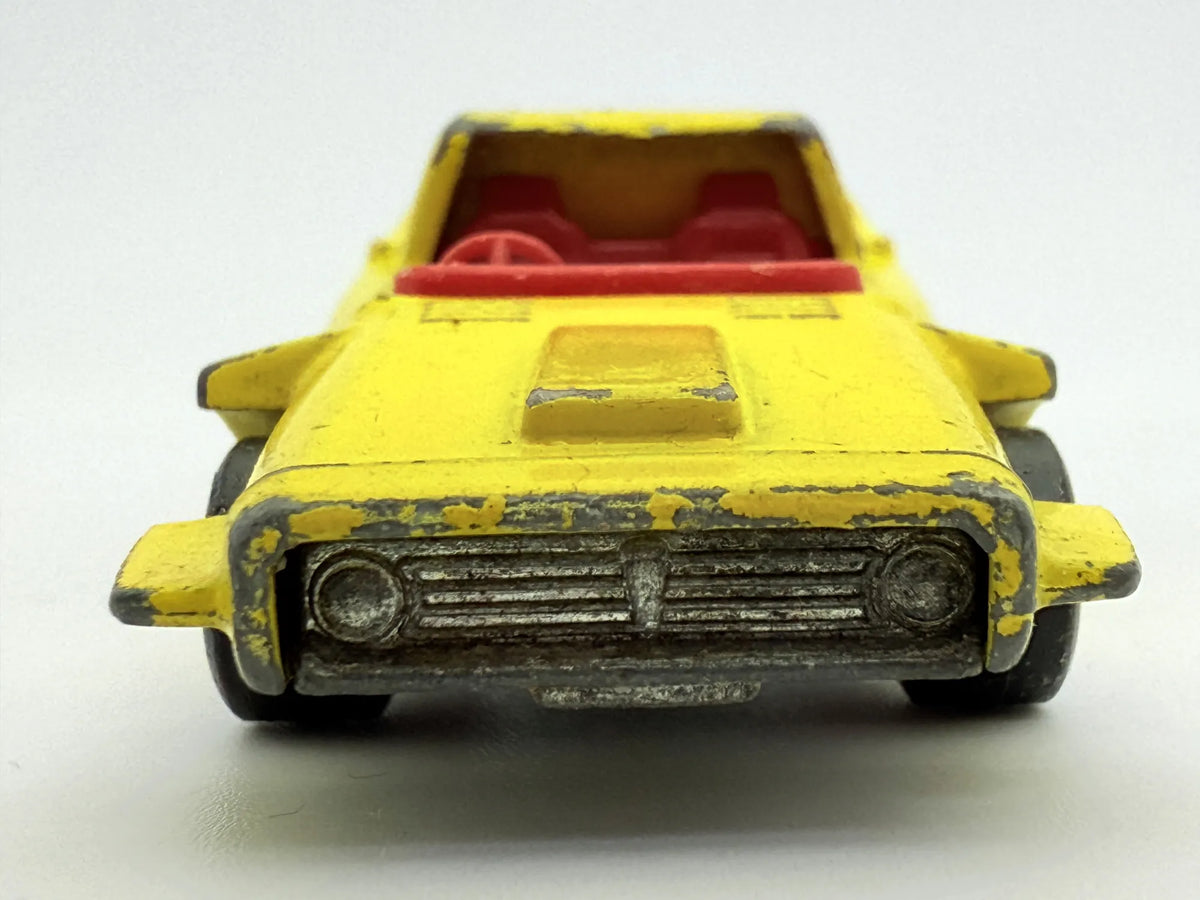 Woosh-N-Push Matchbox Żółty 1:64 Made in Anglia – zdjęcie 6