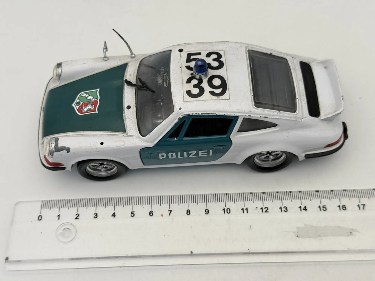 Porsche 911 Carrera Rs 2.7 Polizei Polistil 1979 Biały 1:26 Made in Italy – zdjęcie 6